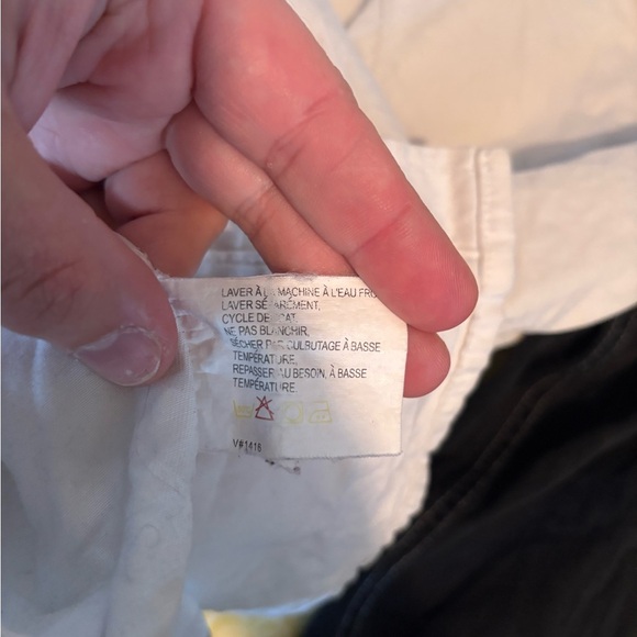 Vintage Black and White Button-Up Shirt with Blue Accents - Picture 7 of 10